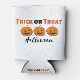 Halloween Pumpkin carving Party Fall Funny Can Cooler