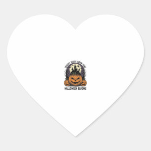 Halloween Pumpkin Castle Vintage Spooky Shirt_1 Heart Sticker