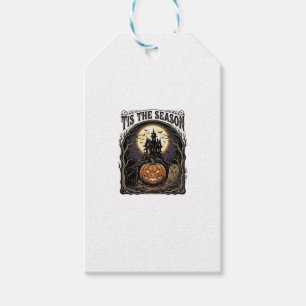 Halloween Pumpkin Cat Haunted Vintage Season Scene Gift Tags