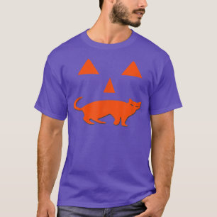 Halloween Pumpkin Cat Jack-o-Lantern - Fun Spooky  T-Shirt