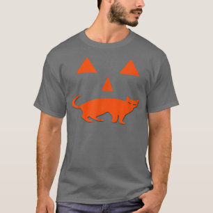 Halloween Pumpkin Cat JackoLantern Fun Spooky T-Shirt