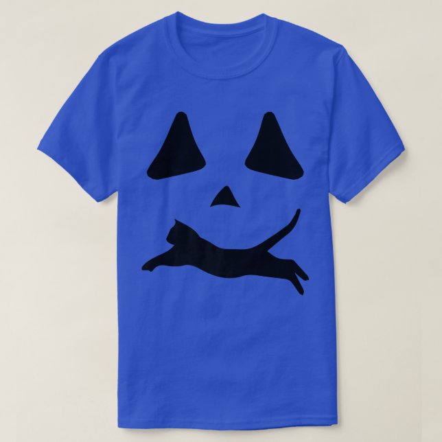 Halloween Pumpkin Cat Lover Jackolantern Mashup139 T-Shirt (Design Front)