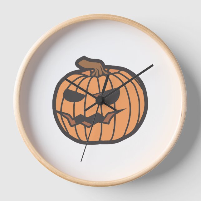 Halloween pumpkin                              clock (Front)