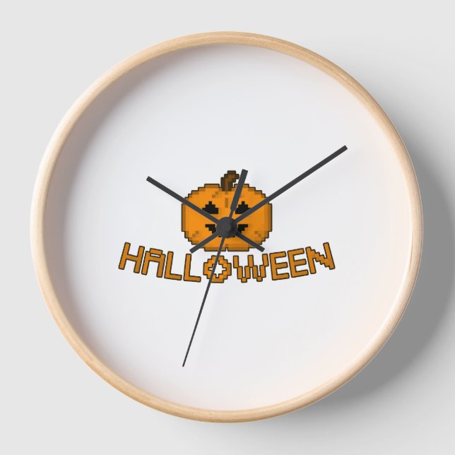 Halloween pumpkin          clock (Front)