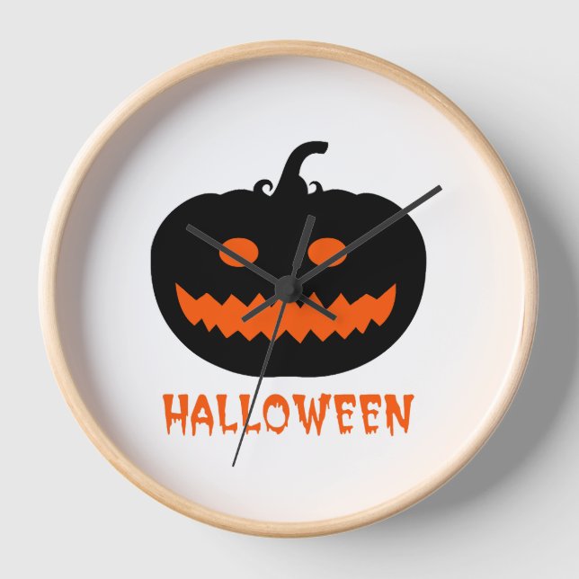 Halloween Pumpkin                 Clock (Front)