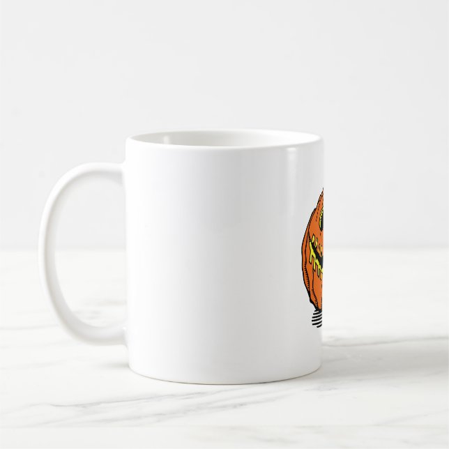 halloween pumpkin coffee mug (Left)