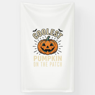 Halloween Pumpkin Coolest On The Patch Vintage_1 Banner