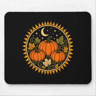 Halloween pumpkin cottagecore retro vintage mouse mat