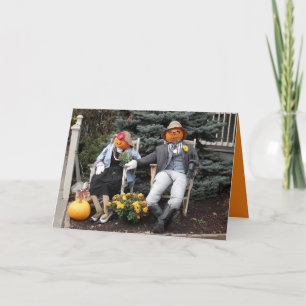 Halloween Pumpkin Couple Anniversary Card