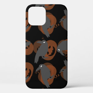 halloween pumpkin crows birds iPhone 12 case