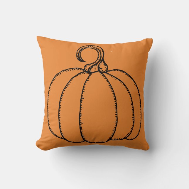 Halloween Pumpkin Cushion (Front)