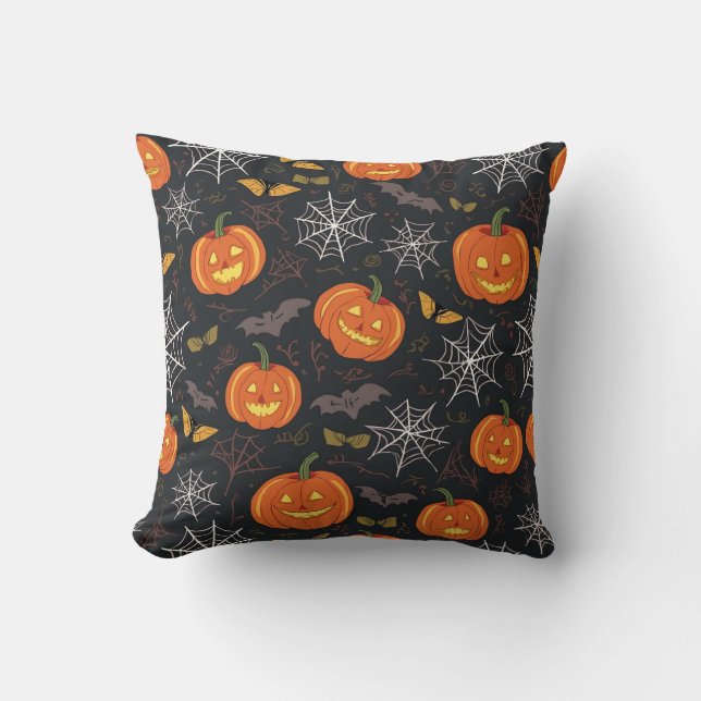 Halloween Pumpkin Cushion (Front)