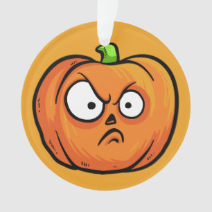 Halloween Pumpkin custom text ornament 2