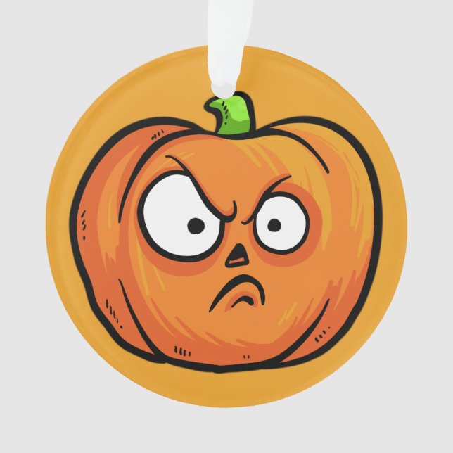 Halloween Pumpkin custom text ornament 2 (Front)
