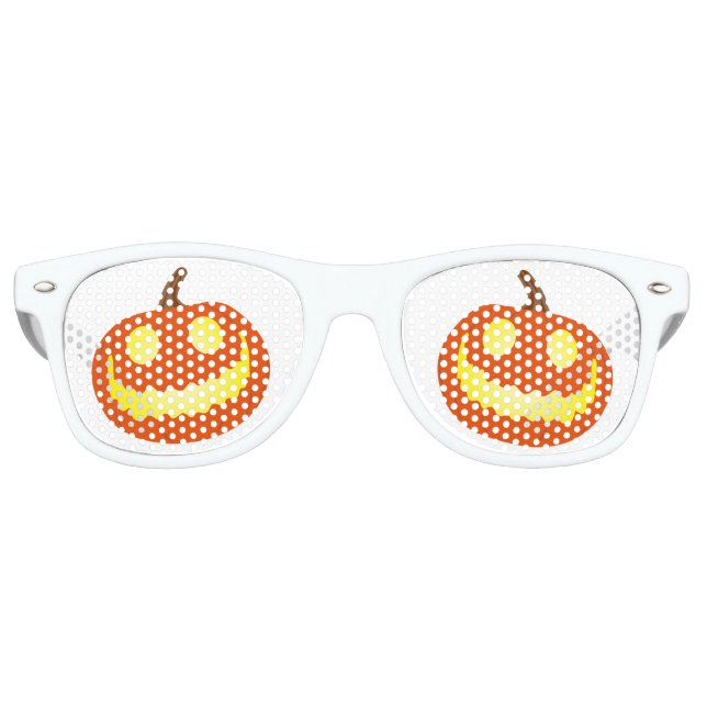 Halloween Pumpkin Cute Party Retro Sunglasses (Front)