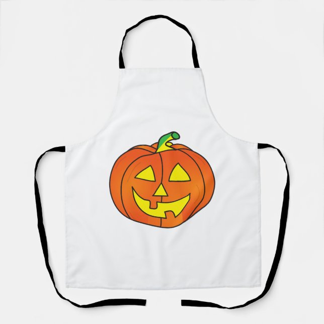 Halloween Pumpkin Cute Witch Chicken Apron (Front)