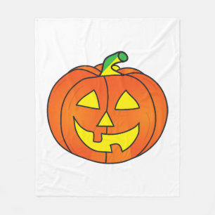 Halloween Pumpkin Cute Witch Chicken Fleece Blanket