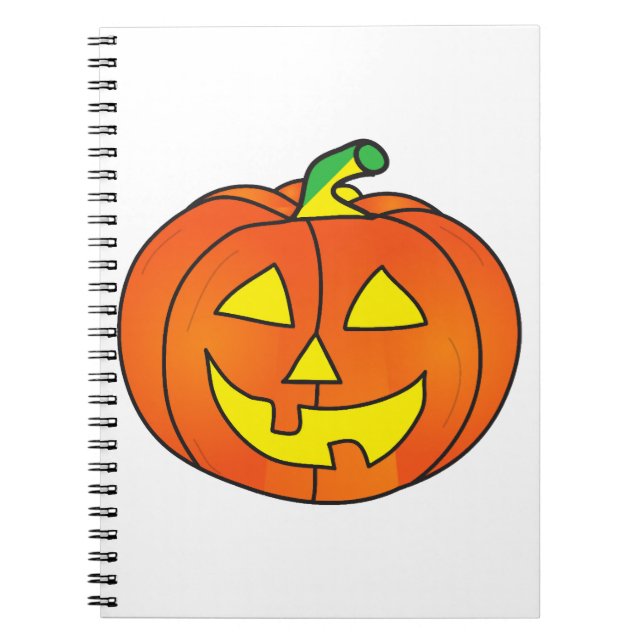 Halloween Pumpkin Cute Witch Chicken Notebook (Front)