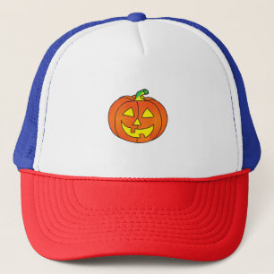 Halloween Pumpkin Cute Witch Chicken Trucker Hat