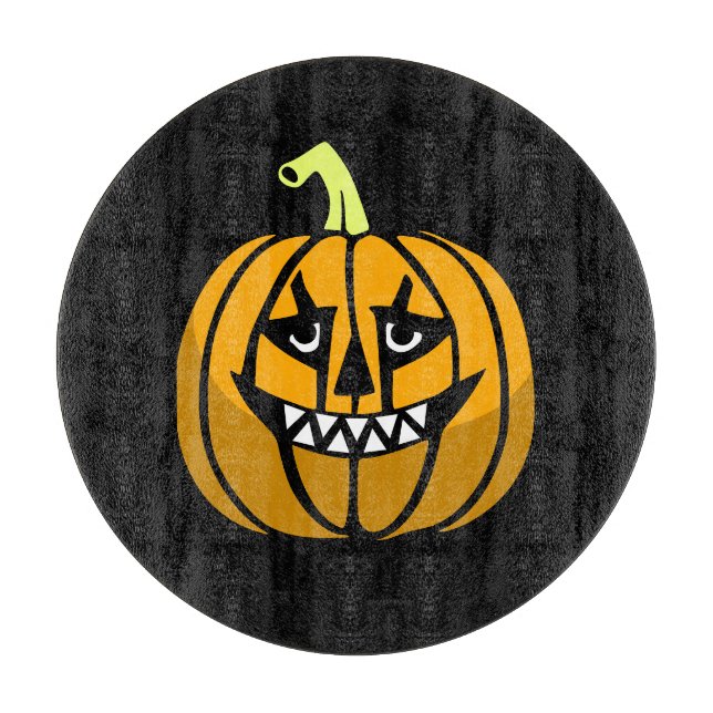 Halloween Pumpkin Cutting Board (Front)