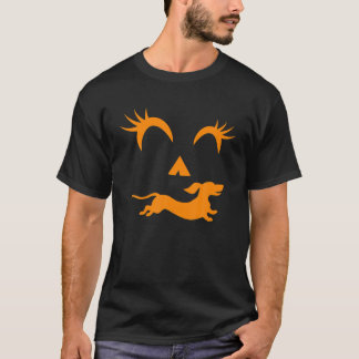 Halloween Pumpkin Dachshund Jack-o-lantern T-Shirt
