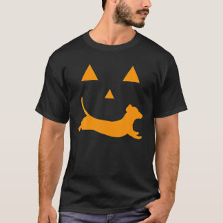 Halloween Pumpkin Dachshund Jack-O'-Lantern T-Shirt