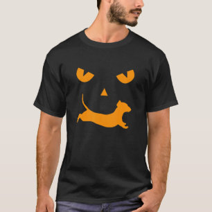 Halloween Pumpkin Dachshund Jack o Lantern T-Shirt