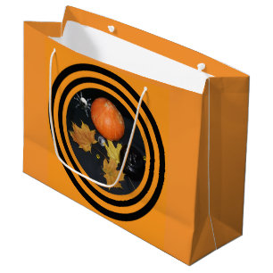 Halloween Pumpkin decorating Large Gift Bag