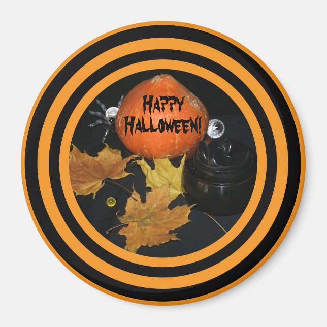Halloween Pumpkin decorating Magnet (Front)