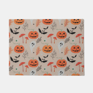 Halloween Pumpkin Design Doormat