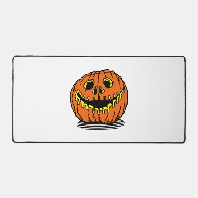 halloween pumpkin desk mat (Front)