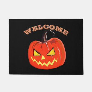 Halloween Pumpkin Door Mat