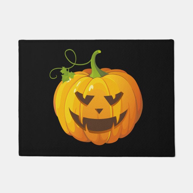 Halloween Pumpkin Door Mat (Front)