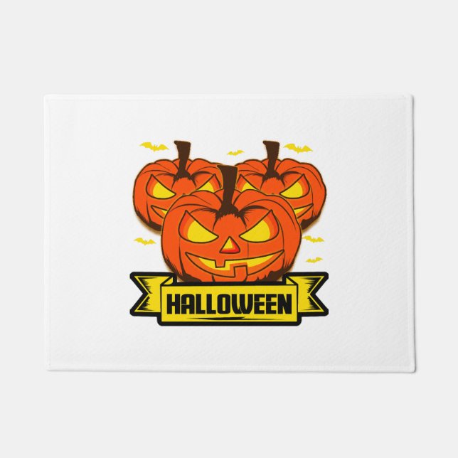 Halloween Pumpkin                            Doormat (Front)