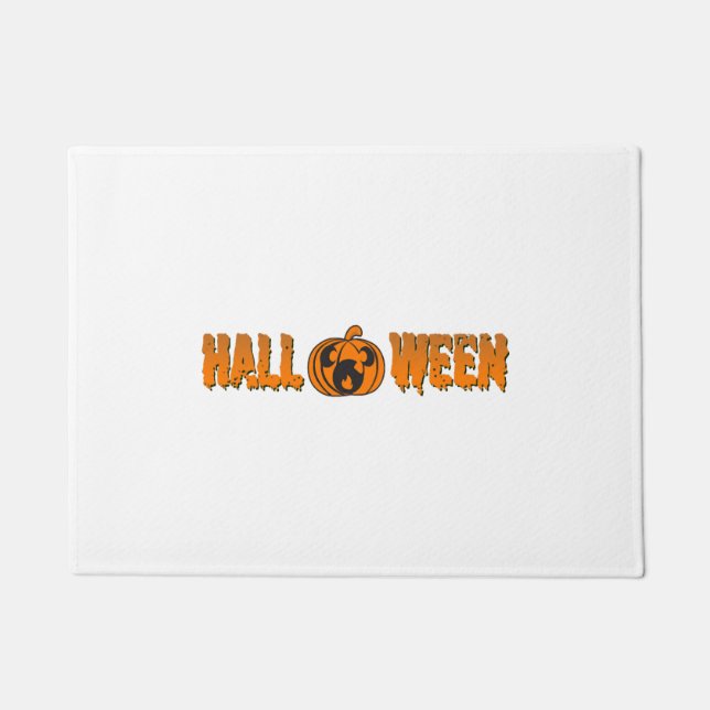 Halloween Pumpkin                         Doormat (Front)