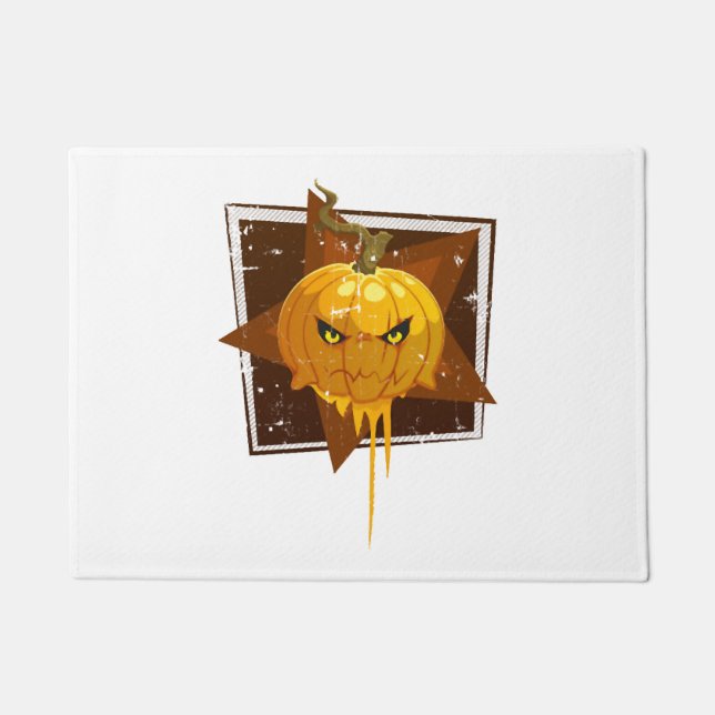 Halloween pumpkin                                  doormat (Front)