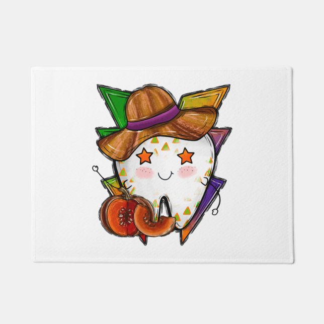 Halloween pumpkin                     doormat (Front)