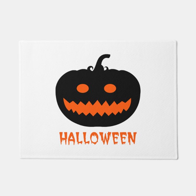 Halloween Pumpkin                 Doormat (Front)