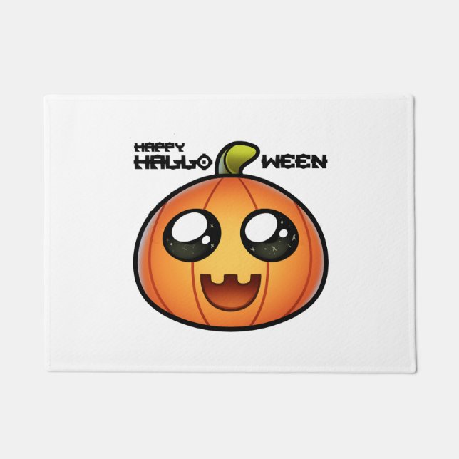 halloween pumpkin             doormat (Front)