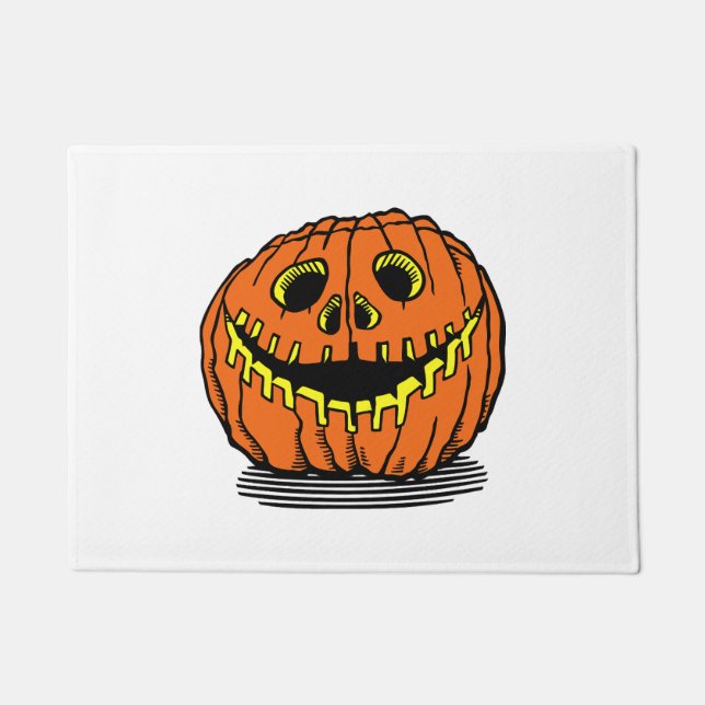 halloween pumpkin doormat (Front)