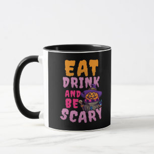 Halloween Pumpkin Eat Drink Be Scary Mug