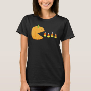 Halloween pumpkin eating Candy corn 1 T-Shirt
