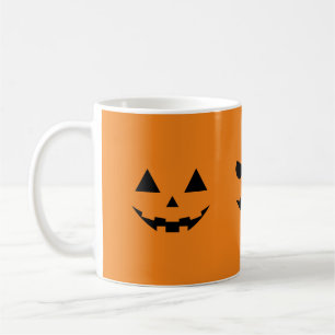 Halloween Pumpkin Face Holiday Mug