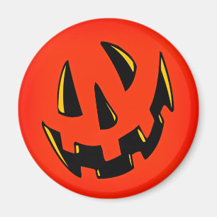 Halloween Pumpkin Face Magnet