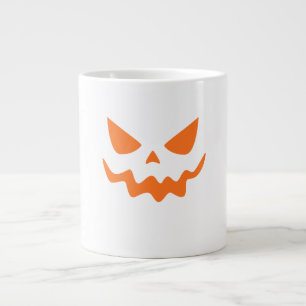 Halloween Pumpkin Face Mug – Cute & Festive Orange