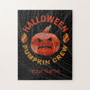 Halloween Pumpkin Face Retro Costume Thanksgiving Jigsaw Puzzle
