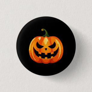 Halloween Pumpkin Face Scary 3 Cm Round Badge