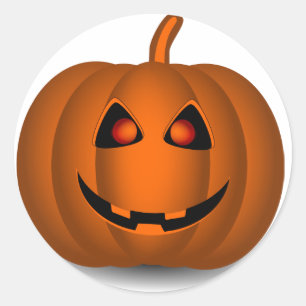 Halloween Pumpkin Face Stickers