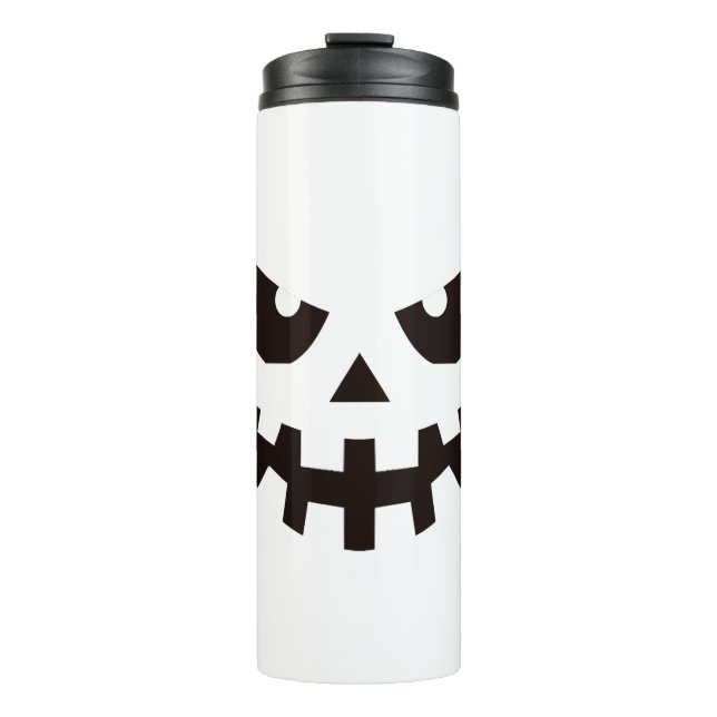 Halloween Pumpkin Face  Thermal Tumbler (Front)