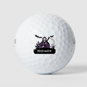 Halloween Pumpkin Face Trick or Treat Style Golf Balls